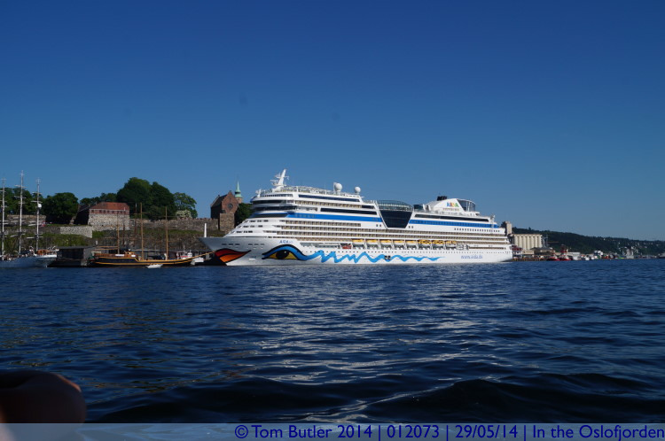 Photo ID: 012073, an Aida Cruise Ship in port, In the Oslofjorden, Norway
