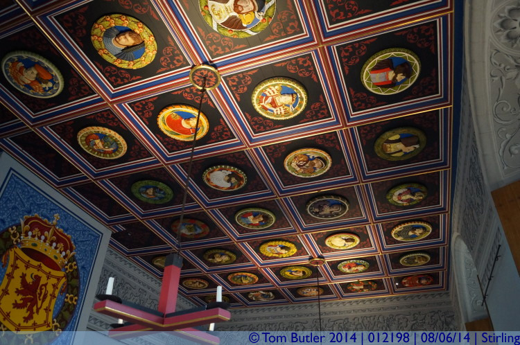 Photo ID: 012198, Palace ceiling, Stirling, Scotland