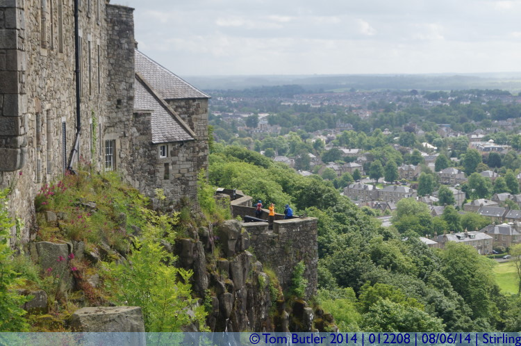 Photo ID: 012208, Looking along the fortifications, Stirling, Scotland