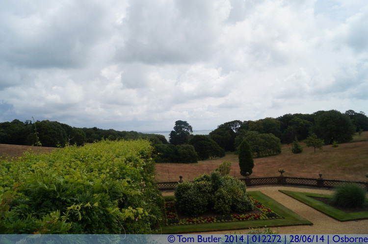 Photo ID: 012272, View from the terrace, Osborne, Isle of Wight