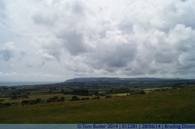 Photo ID: 012281, View across the Downs, Brading Down, Isle of Wight