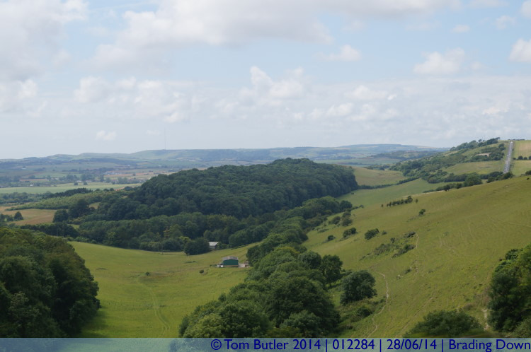 Photo ID: 012284, Rolling countryside, Brading Down, Isle of Wight