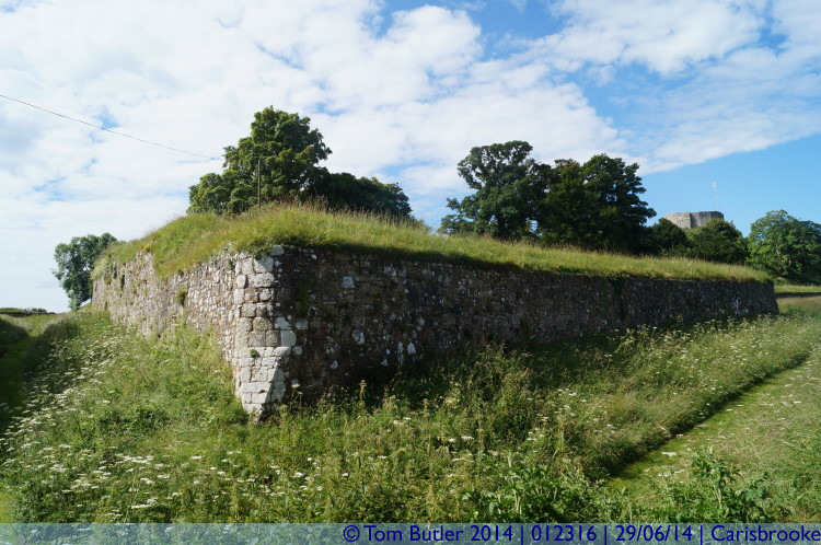Photo ID: 012316, Outer defences, Carisbrooke, Isle of Wight