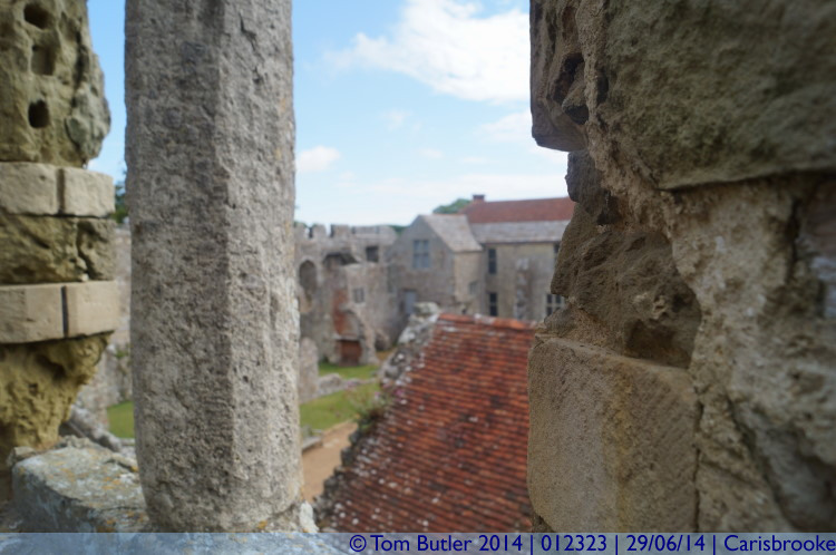 Photo ID: 012323, View from the gatehouse, Carisbrooke, Isle of Wight