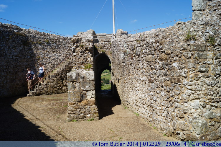 Photo ID: 012329, Inside the keep, Carisbrooke, Isle of Wight
