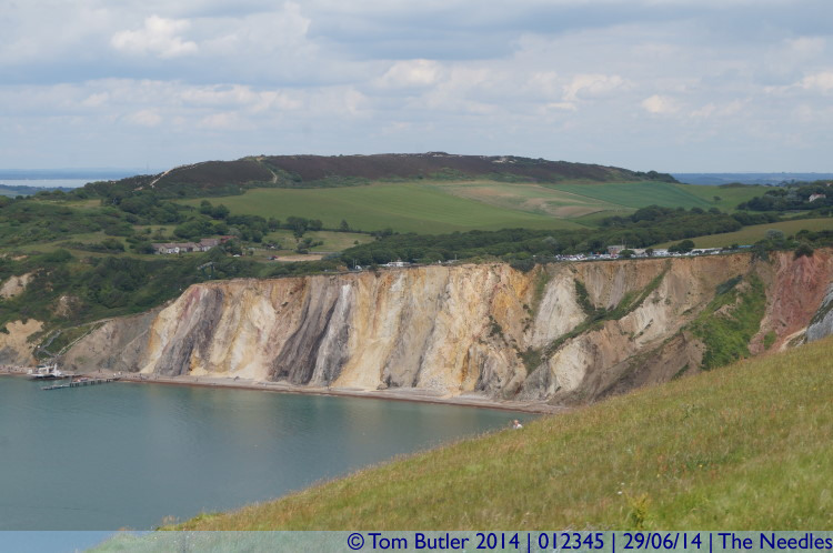 Photo ID: 012345, The cliffs at Alum Bay, The Needles, Isle of Wight