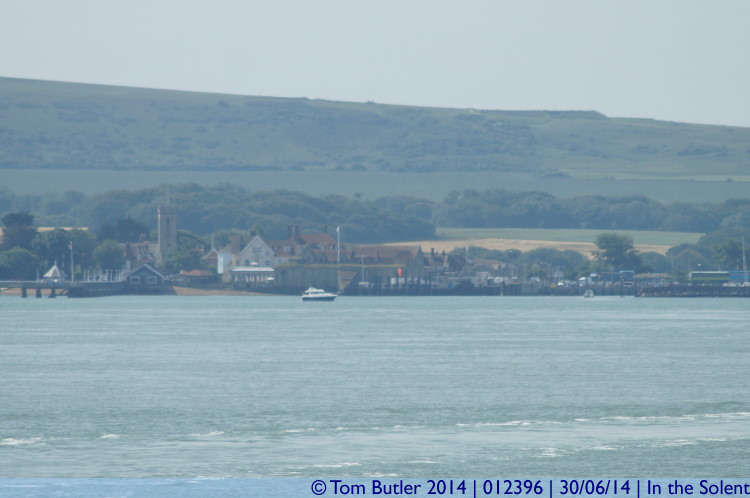 Photo ID: 012396, Looking back to Yarmouth, In the Solent, England/Isle of Wight