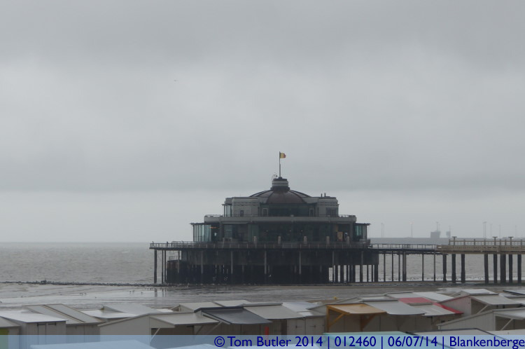 Photo ID: 012460, Pier in a downpour, Blankenberge, Belgium