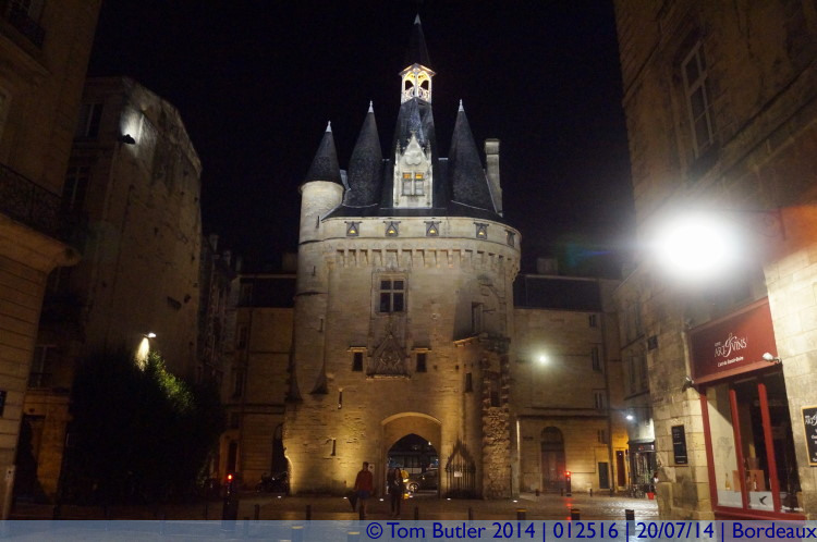Photo ID: 012516, The Porte Cailhau at night, Bordeaux, France