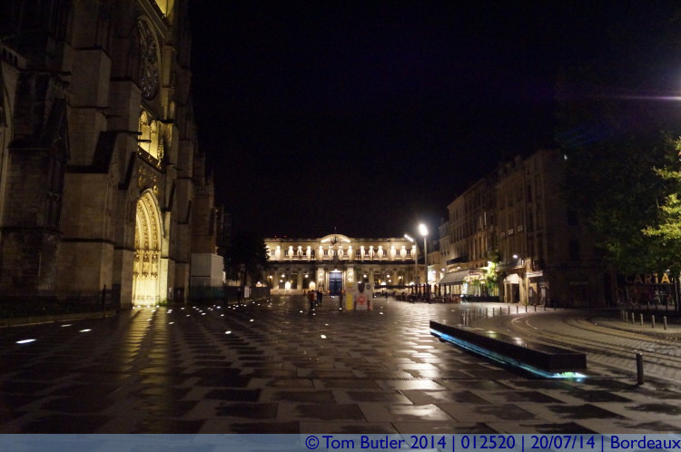 Photo ID: 012520, Place Pey Berland at night, Bordeaux, France