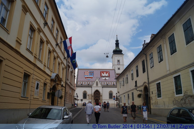 Photo ID: 012561, Approaching Saint Mark's, Zagreb, Croatia