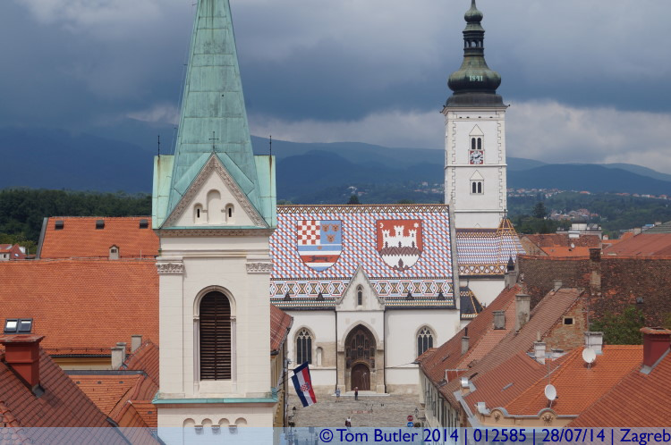 Photo ID: 012585, View from the Lotrscak Tower, Zagreb, Croatia