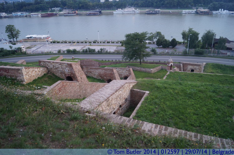 Photo ID: 012597, Looking down on the lower fortress, Belgrade, Serbia