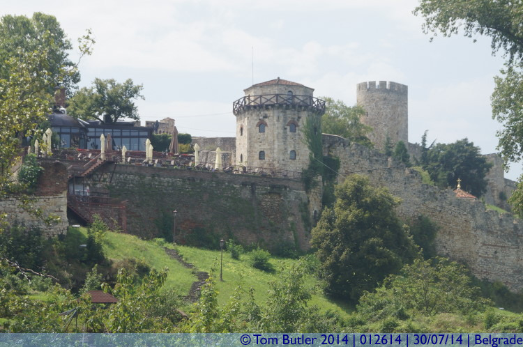 Photo ID: 012614, Looking up towards the fortress, Belgrade, Serbia