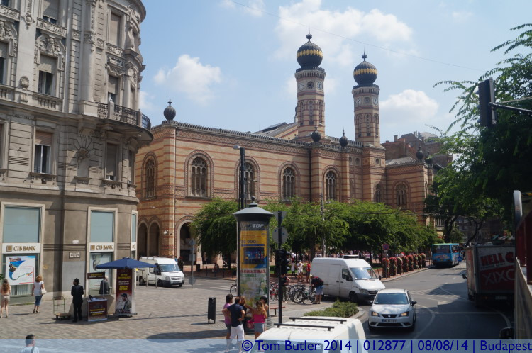 Photo ID: 012877, Approaching the Synagogue, Budapest, Hungary