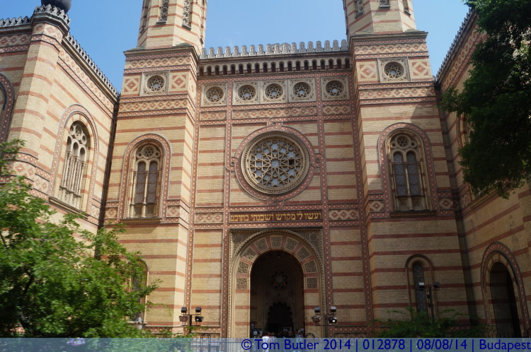 Photo ID: 012878, Front of the Synagogue, Budapest, Hungary