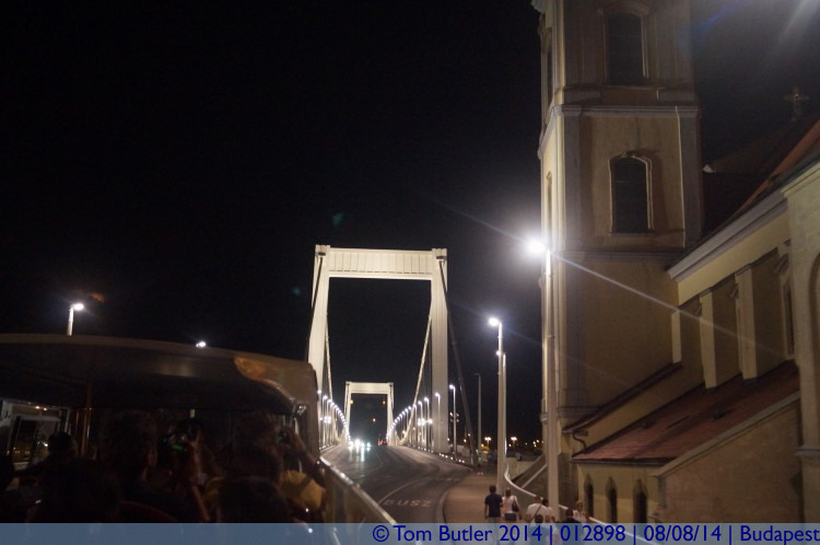 Photo ID: 012898, Approaching the Elizabeth Bridge, Budapest, Hungary
