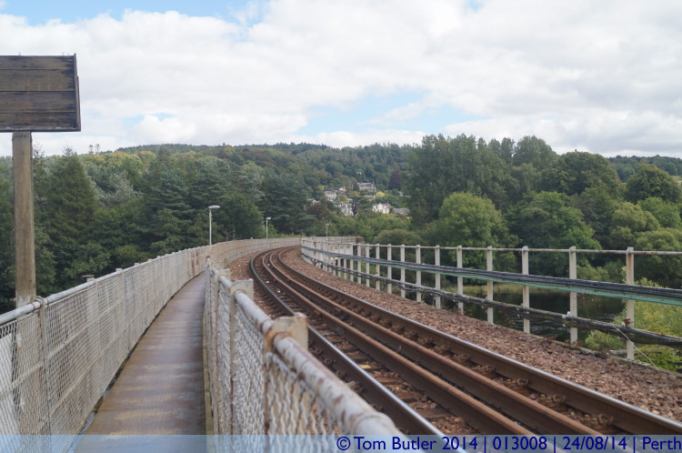 Photo ID: 013008, On the railway bridge, Perth, Scotland