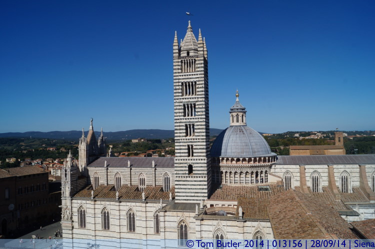 Photo ID: 013156, Cathedral and Campanile, Siena, Italy