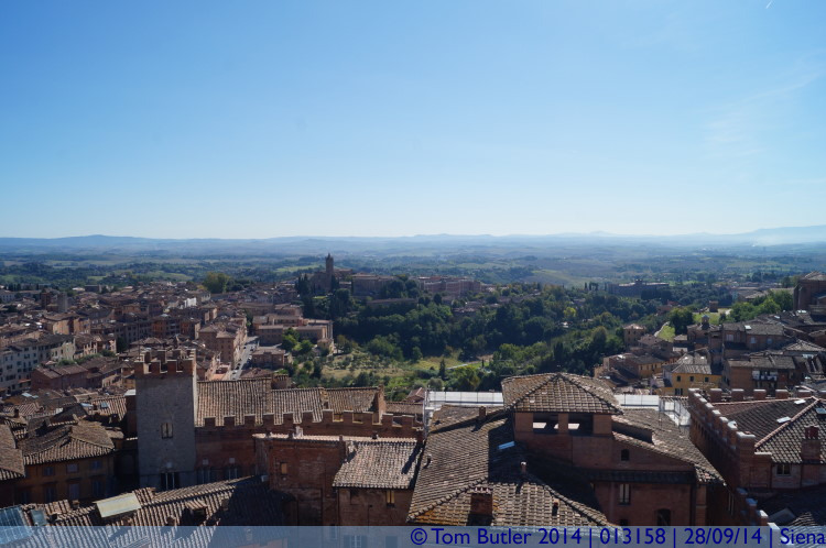 Photo ID: 013158, View from the cathedral, Siena, Italy