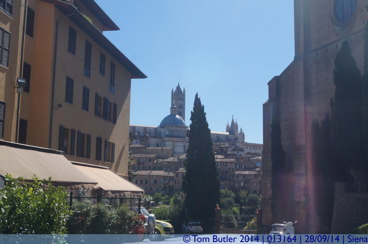 Photo ID: 013164, Looking towards the cathedral, Siena, Italy
