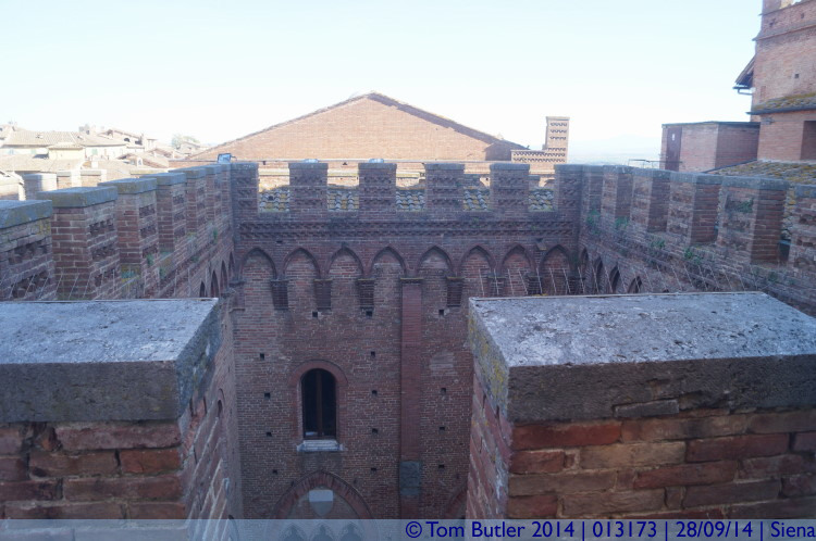 Photo ID: 013173, Above the Palazzo Pubblico, Siena, Italy