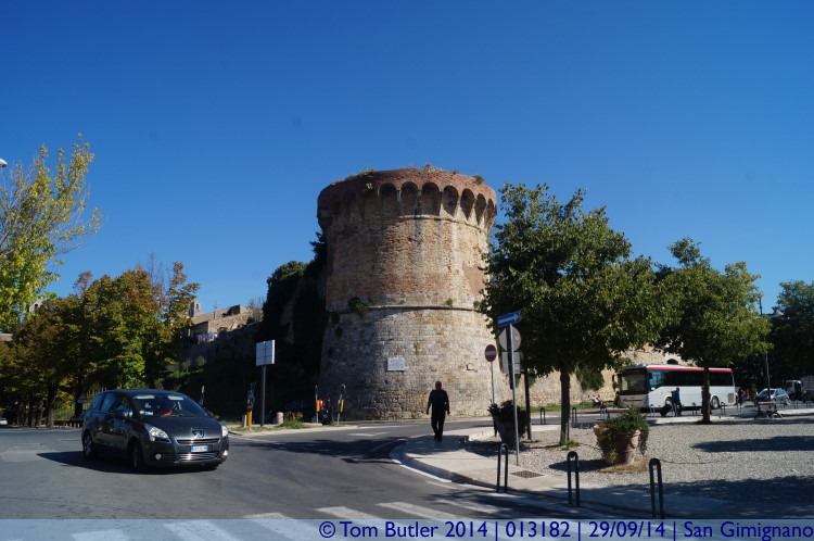 Photo ID: 013182, A low tower, San Gimignano, Italy