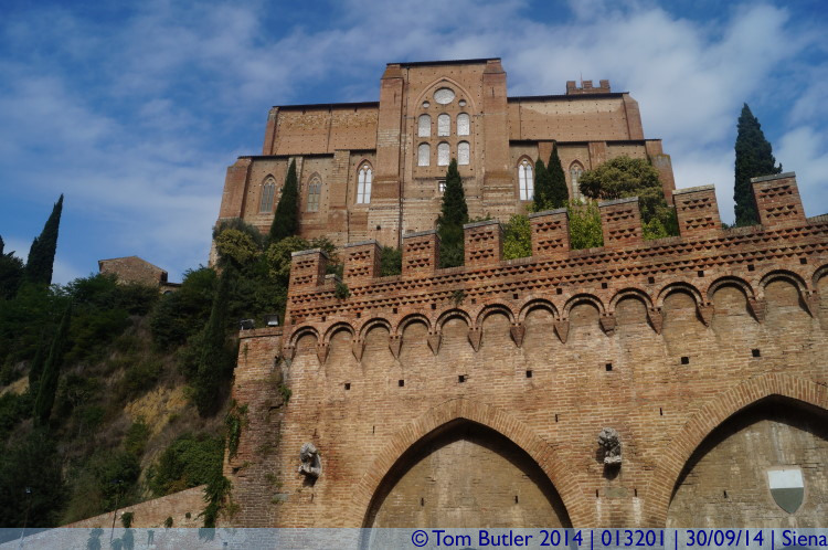 Photo ID: 013201, Fontebranda and San Domenico, Siena, Italy