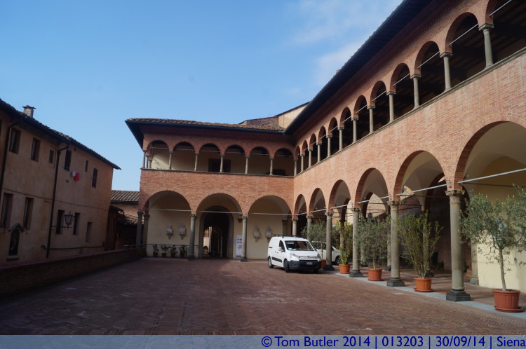 Photo ID: 013203, Entrance to the St Catherine Sanctuary, Siena, Italy