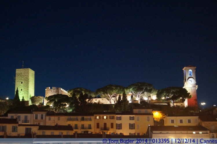Photo ID: 013395, The castle from the Harbour, Cannes, France