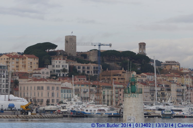 Photo ID: 013402, Castle and Harbour, Cannes, France