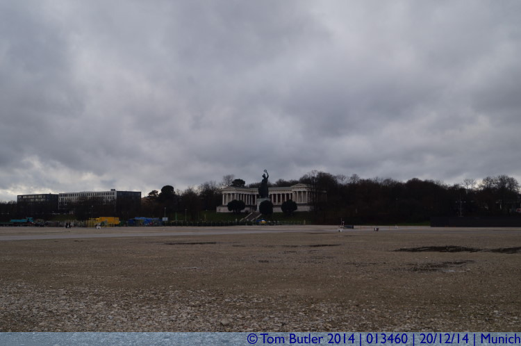 Photo ID: 013460, Looking across the empty Oktoberfest Grounds, Munich, Germany