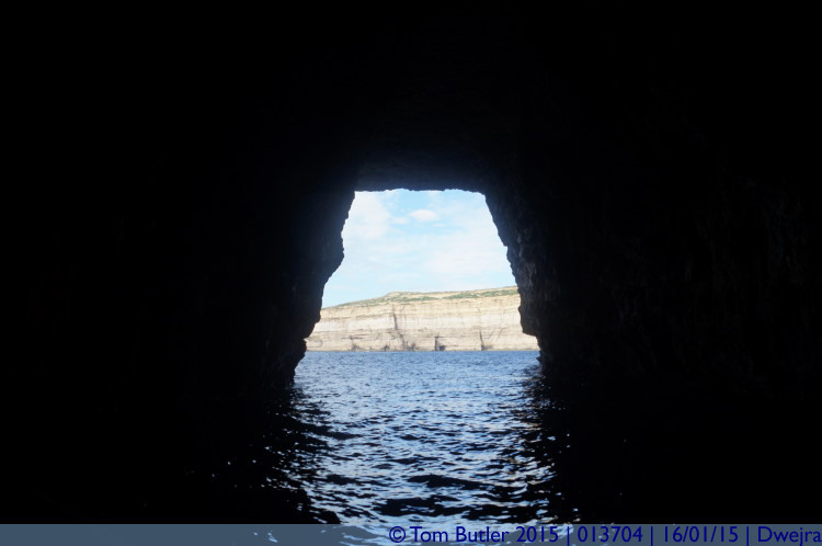 Photo ID: 013704, View from a cave, Dwejra, Malta