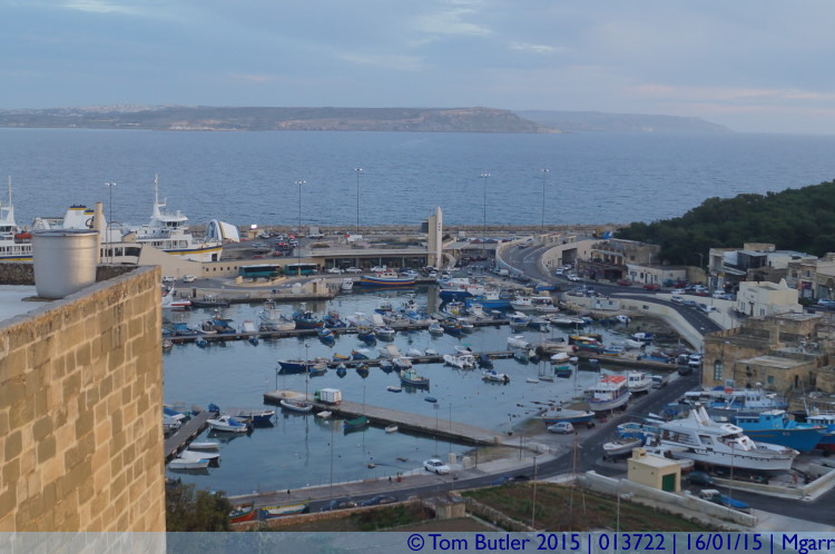 Photo ID: 013722, Looking down on the harbour, Mgarr, Malta