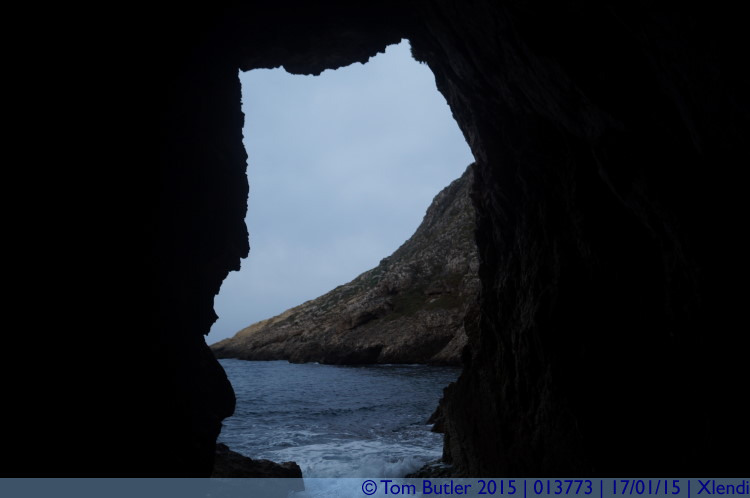 Photo ID: 013773, Cave entrance, Xlendi, Malta