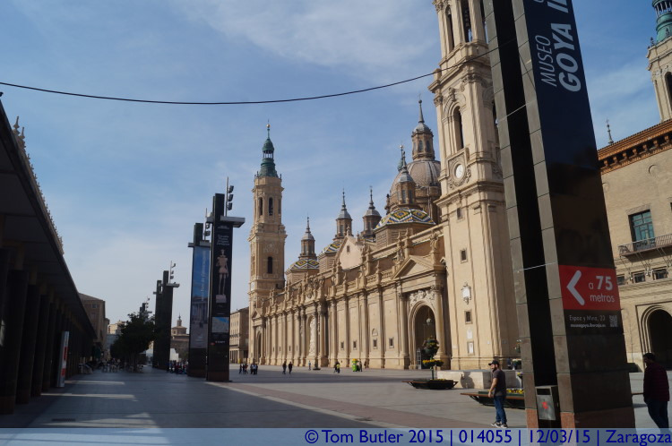 Photo ID: 014055, Looking towards the Basilica, Zaragoza, Spain