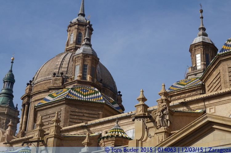 Photo ID: 014063, Roof of the Basilica, Zaragoza, Spain