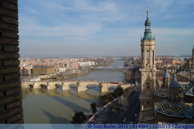 Photo ID: 014064, View from the tower, Zaragoza, Spain