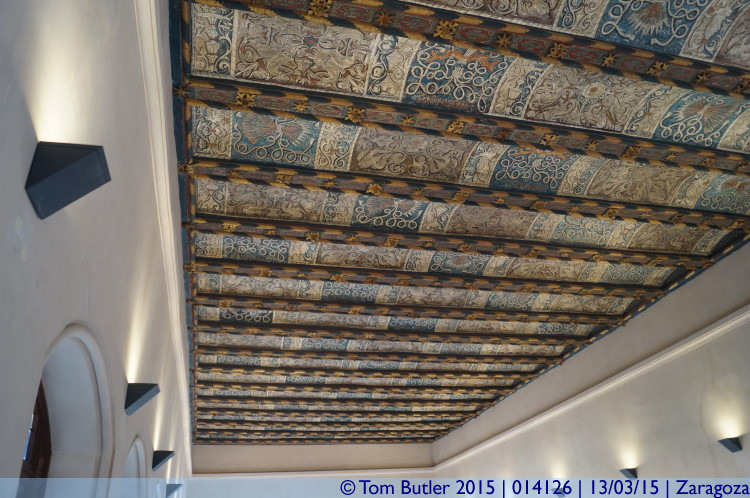 Photo ID: 014126, Wooden ceiling, Zaragoza, Spain
