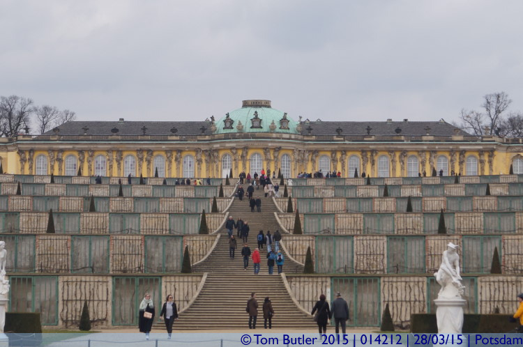 Photo ID: 014212, Terrace up to the palace, Potsdam, Germany