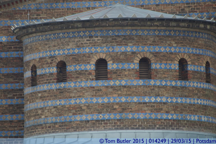 Photo ID: 014249, Tiles on the Sacrow church, Potsdam, Germany