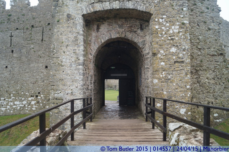 Photo ID: 014557, Castle gateway, Manorbier, Wales