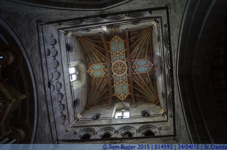 Photo ID: 014592, Cathedral tower, St Davids, Wales