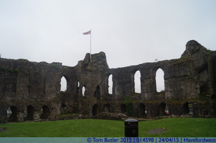 Photo ID: 014598, Inside the castle, Haverfrodwest, Wales