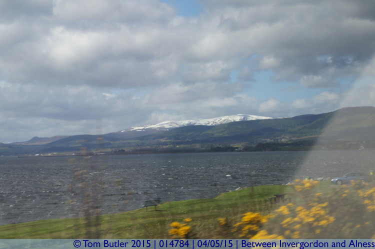 Photo ID: 014784, Snow capped mountains, Between Invergordon and Alness, Scotland