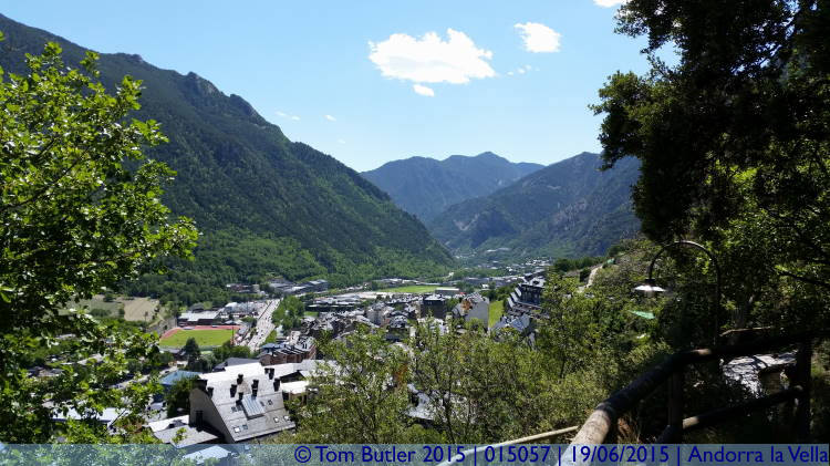 Photo ID: 015057, View down the valley, Andorra la Vella, Andorra