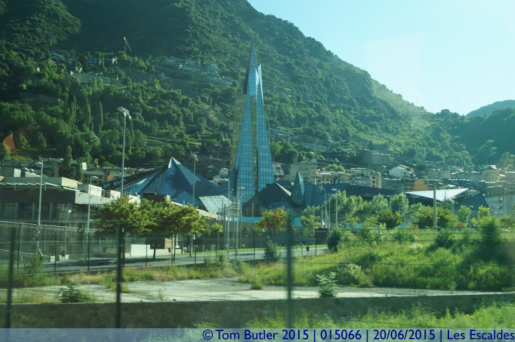 Photo ID: 015066, The spire of the Spa, Les Escaldes, Andorra