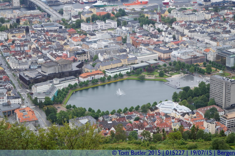 Photo ID: 015227, Looking down on the Festplassen, Bergen, Norway