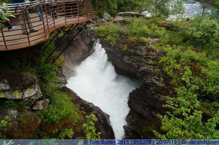Photo ID: 015278, Looking into the gorge, Gudbrandsjuvet, Norway