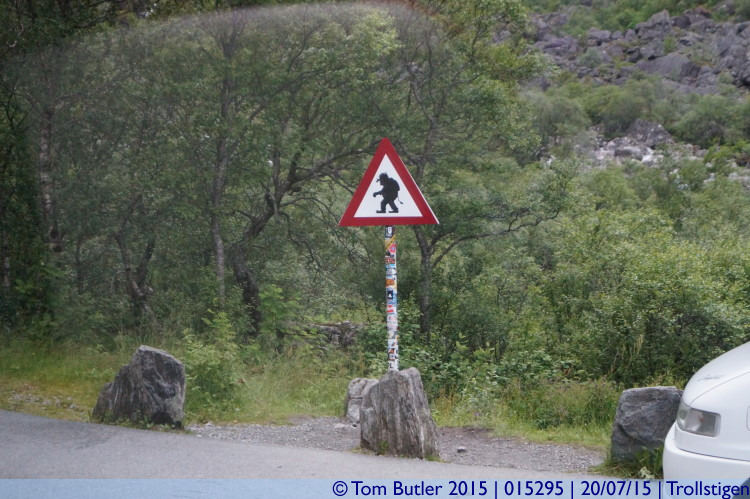 Photo ID: 015295, Warning - Trolls, Trollstigen, Norway